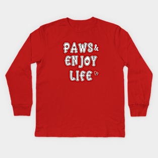 Paws and Enjoy Life Kids Long Sleeve T-Shirt